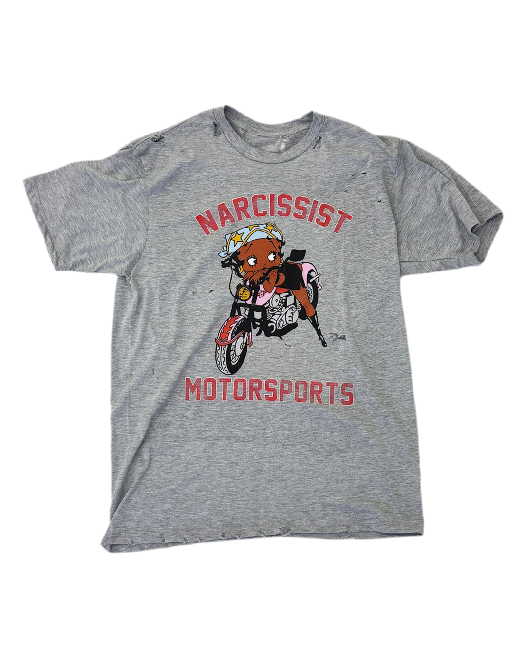 Biker Betty Distressed Tee